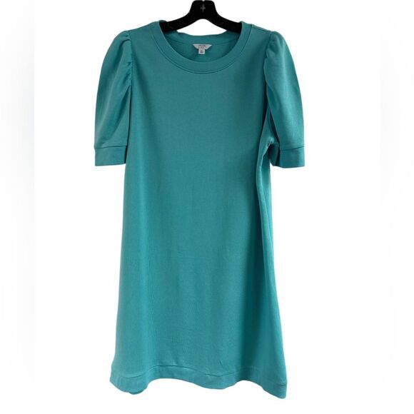 Crown & Ivy Blue Puff Sleeve Dress Size XL - Picture 1 of 5